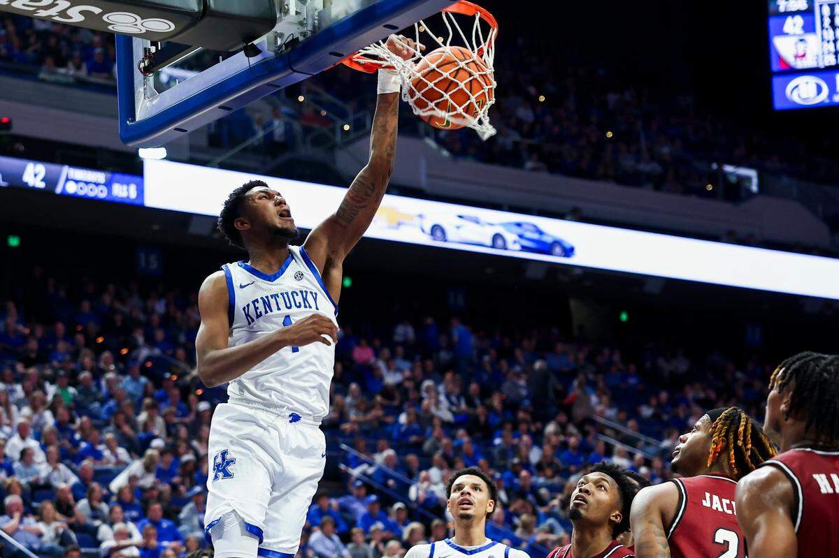 Justin Edwards is averaging 9.6 points per game for the Kentucky Wildcats this season.
