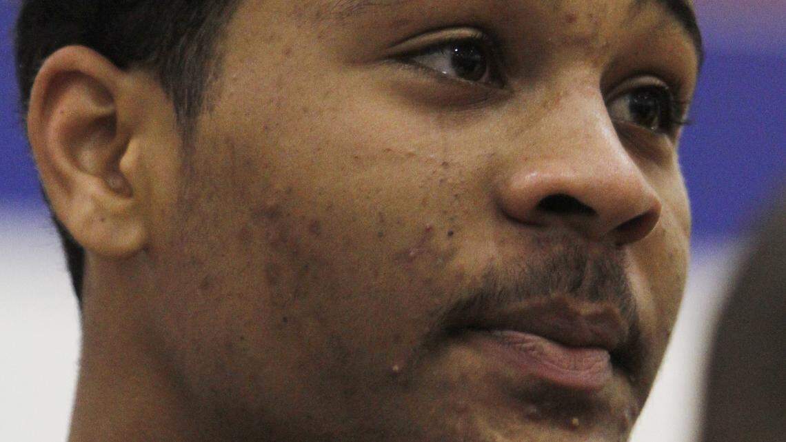 Fort Wayne Bishop Luers freshman point guard James Blackmon, shown after the game against Arlington High School, scored 23 points as Luers defeated Arlington 72-62 in the fourth annual Michael Clarke Duncan You Can Do Anything IPSAC Midwest Challenge at Marshall Community High School on Wednesday, December 22, 2010. Charlie Nye / The Star. 