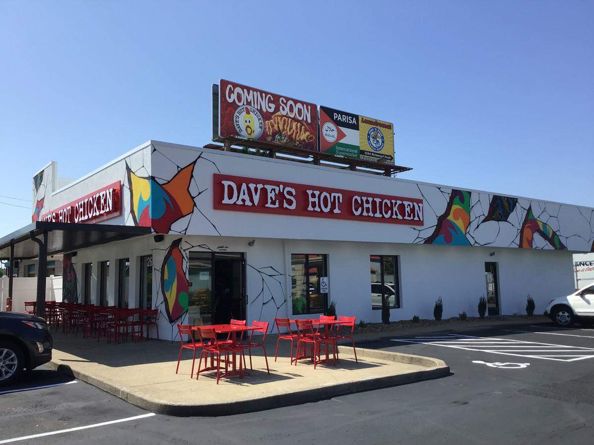 The new Dave’s Hot Chicken at 2630 Richmond Rd. will have a grand opening on Aug. 5, 2022. It’s the first location of the California-based chain in Kentucky.