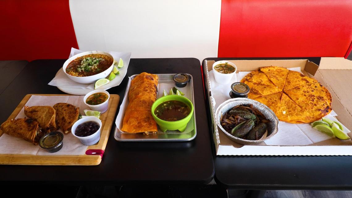 An assortment of birria meals served at El Cid on South Limestone. Dec. 29, 2020.