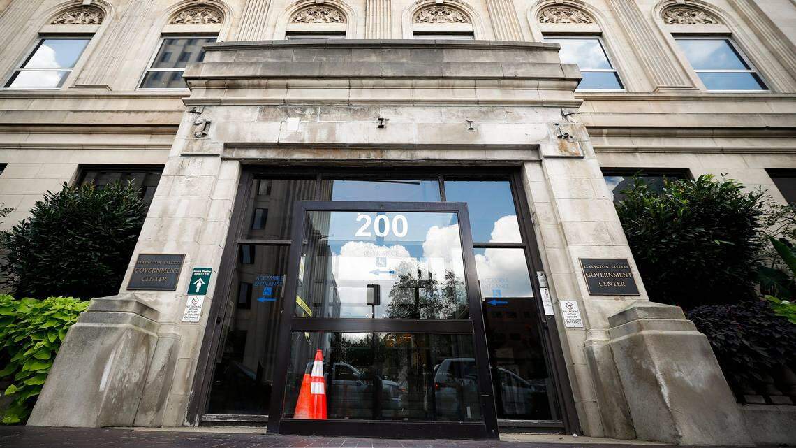 City Hall in downtown Lexington.