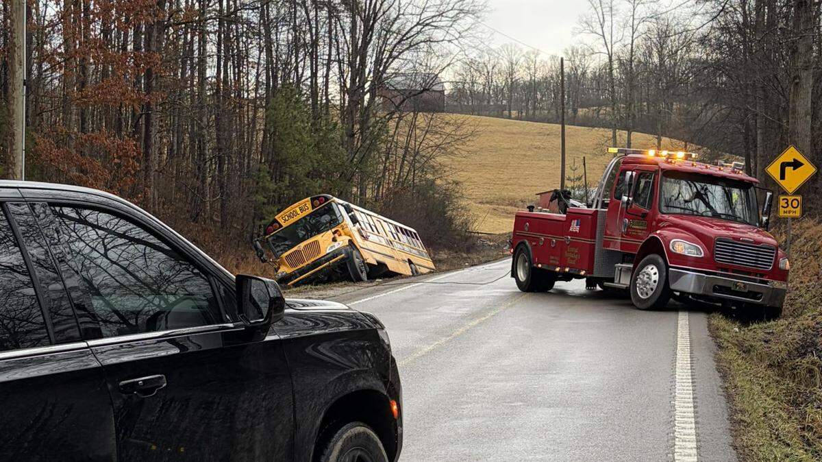 A Jackson County Public Schools bus was involved in a crash on Feb. 19, 2026.