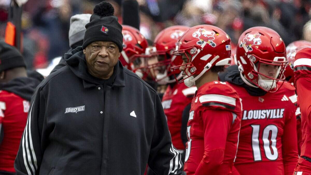 Louisville Cardinals executive director of football personnel and recruiting Vince Marrow during the Cardinals 41-0 win over his former team, Kentucky, last season at L&N Federal Credit Union Stadium.