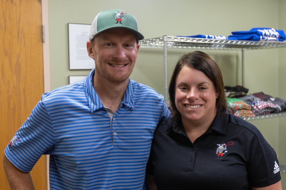 Mingua Beef Jerky Vice President Curtis Mackley, left, and Secretary Treasurer Holly Mackley, right.