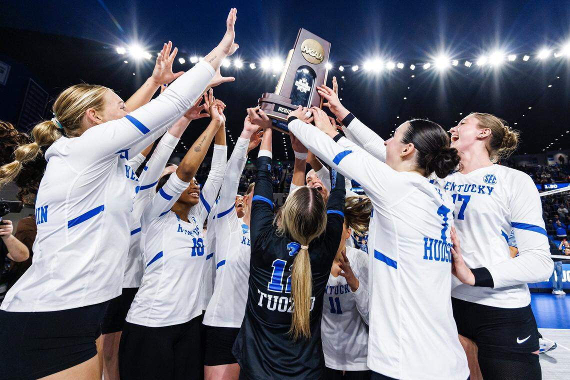 No. 1 Kentucky volleyball punched its ticket to its second-ever Final Four with a 3-0 sweep of No. 3 Creighton at Memorial Coliseum on Saturday night.