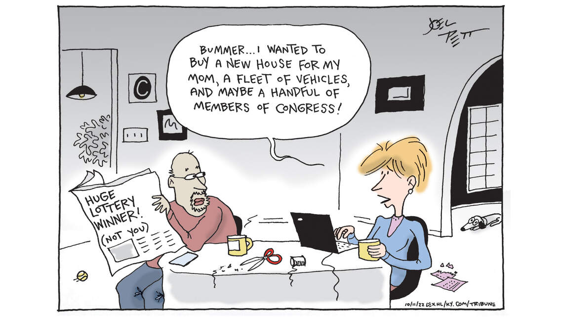 Joel Pett: Playing the lottery