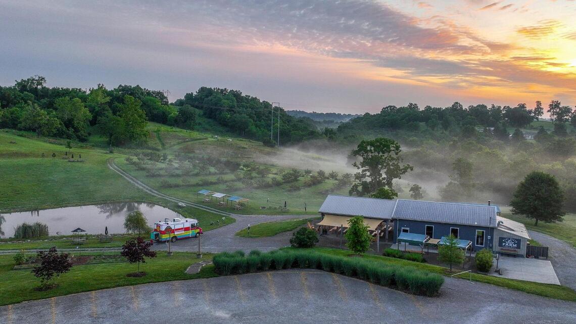 Is this beer heaven? West Sixth farm has hops, hiking, tacos and yoga with goats
