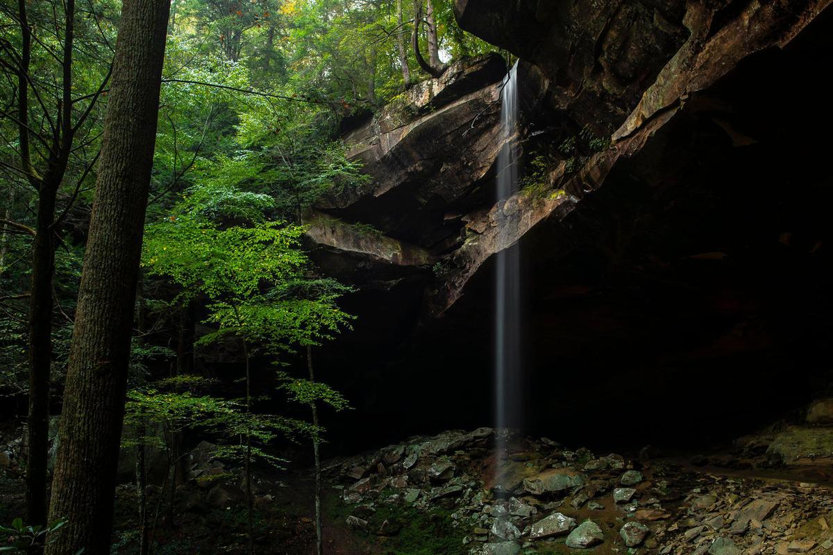 Yahoo Falls in McCreary County, Ky., is photographed on Monday, Oct. 11, 2021.