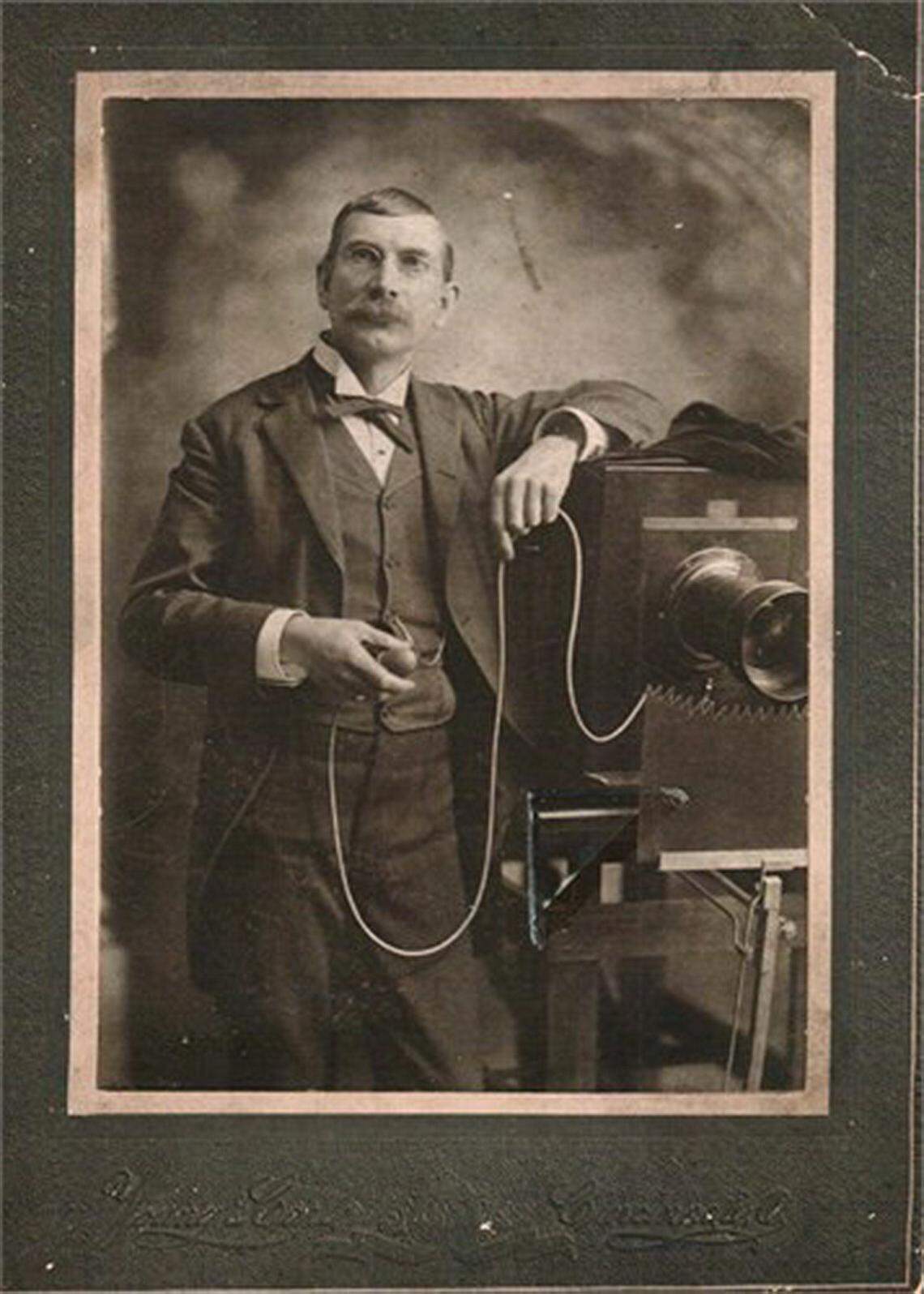 C.J. Young was a photographer who apparently had a portrait studio at Camp Nelson during the Civil War. He later set up a studio in Lexington and then in Cincinnati.
