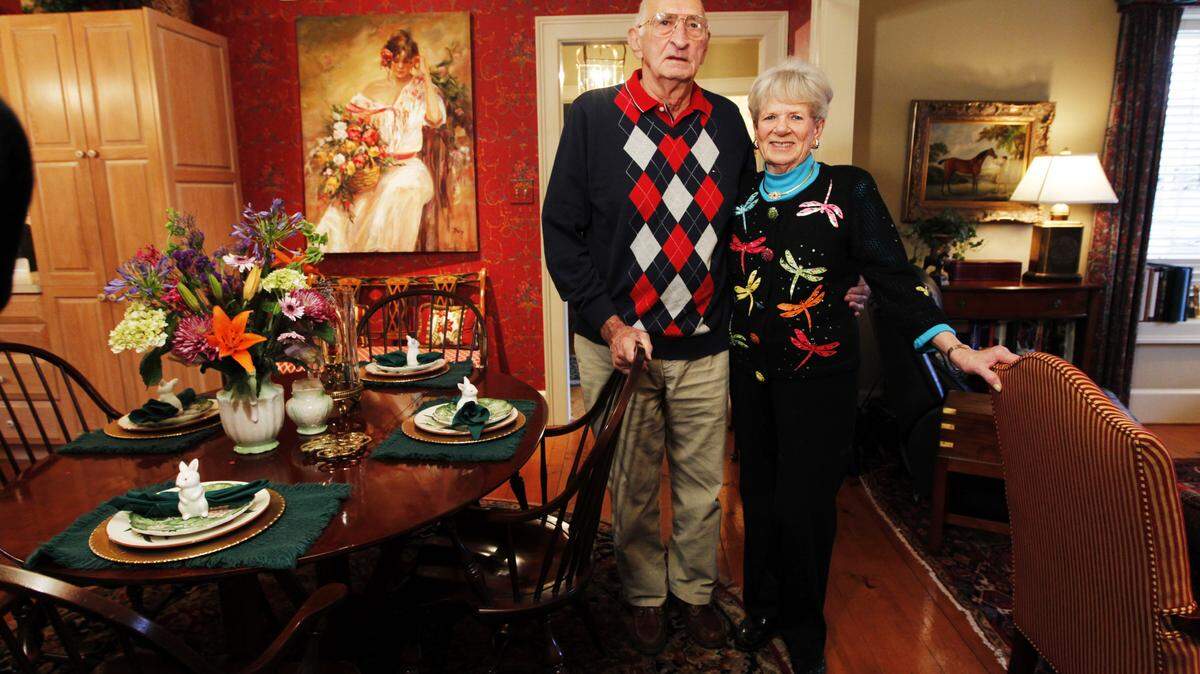Don and Janice Langston, who own Janice's at The Salt Box on East High Street, carved out their living space from a corner of the store's second floor.    