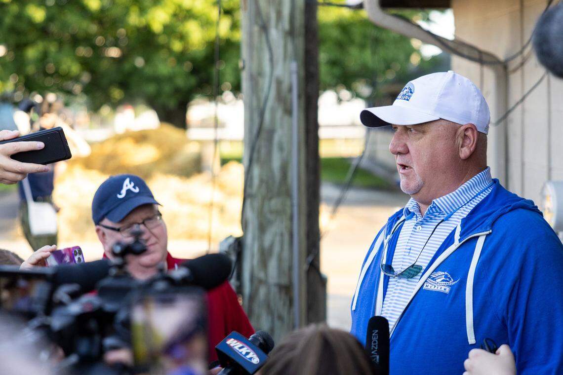 Trainer Kenny McPeek, an almnus of Tates Creek High School and the University of Kentucky, will saddle Mystik Dan in Saturday’s Belmont Stakes. Ridden by jockey Brian Hernnadez, Mystik Dan won the Kentucky Derby and finishes second in the Prekaness Stakes.