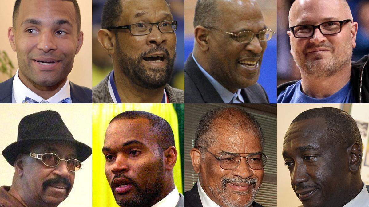 Top row: Chris Lofton, Butch Beard, James Lee, Rex Chapman
Bottom row: Ron King, Winston Bennett, Wes Unseld, Jack Givens