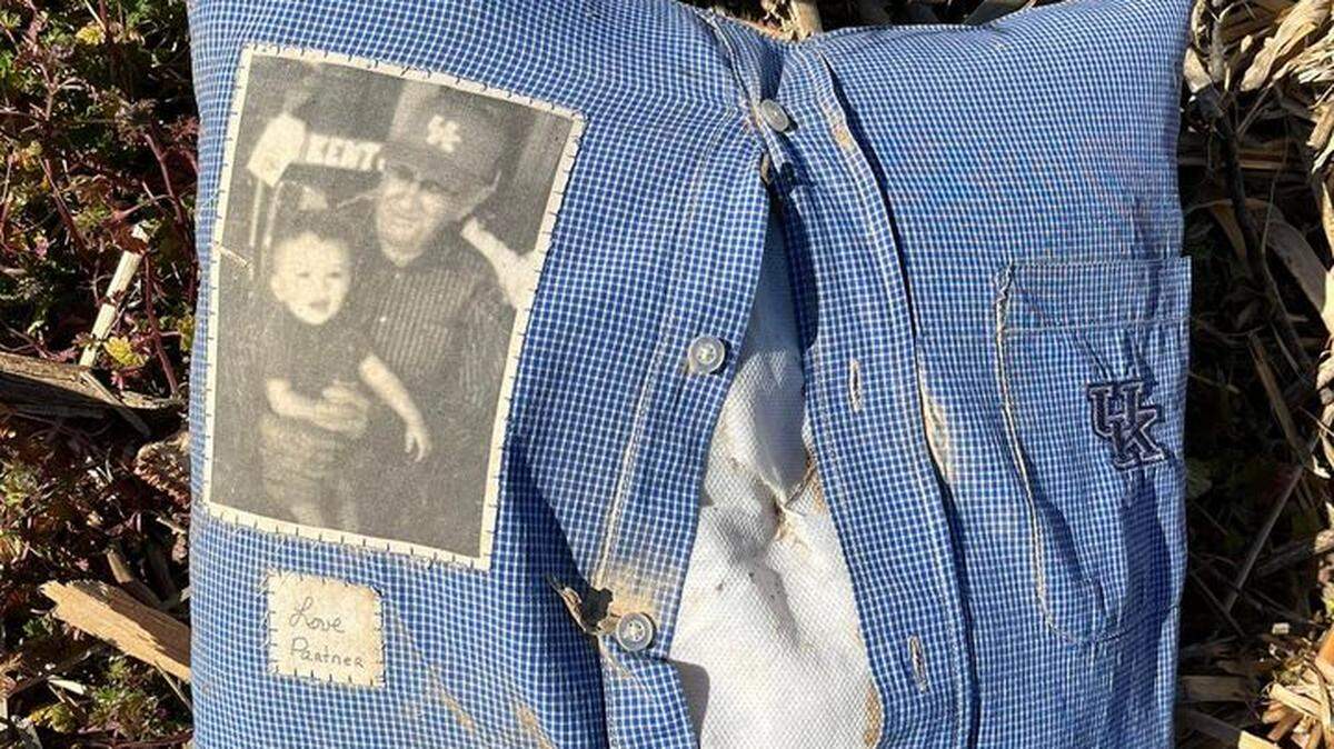 This pillow is among the items posted on a Facebook page called Quad State Tornado Found Items