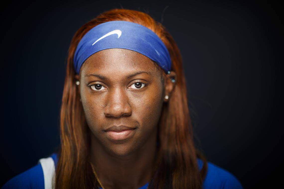 Rhyne Howard at photo day for UK Women’s Basketball team in Lexington, Ky., Thursday Sept. 19, 2019.