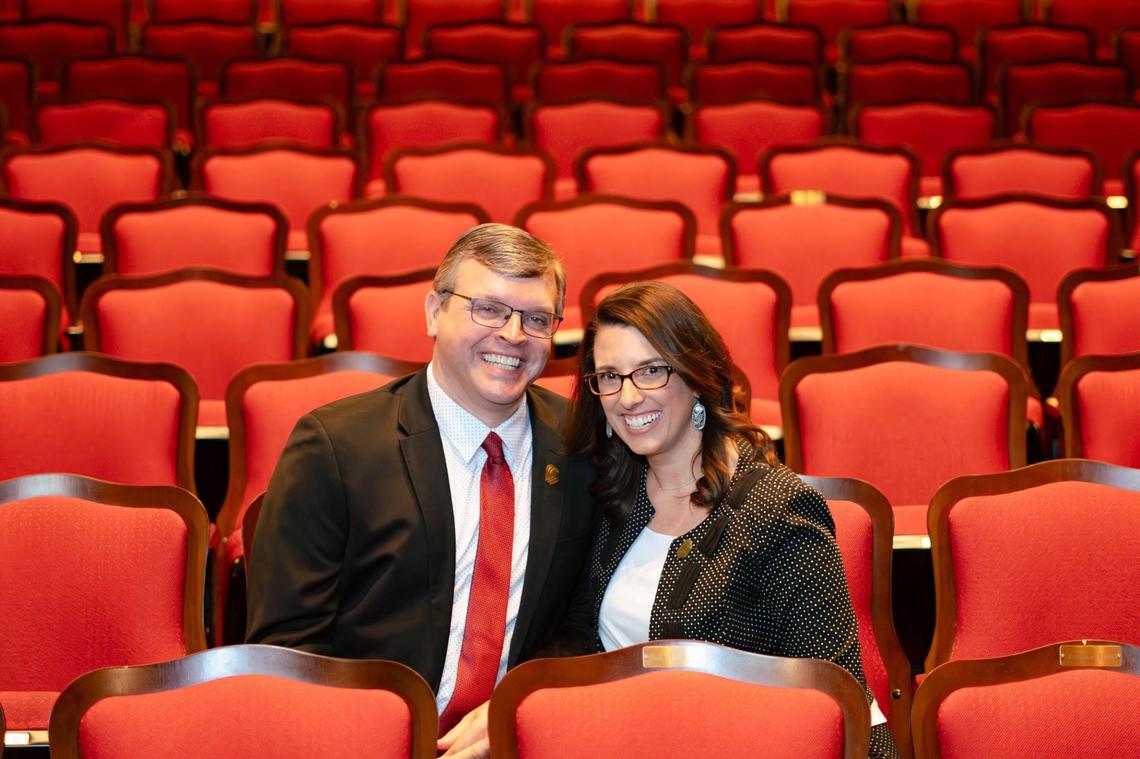 Lexington Theatre Company co-founders Jeromy Smith and Lyndy Franklin Smith started the local theatre group 10 years ago to produce musicals with national and local talent at the Lexington Opera House.