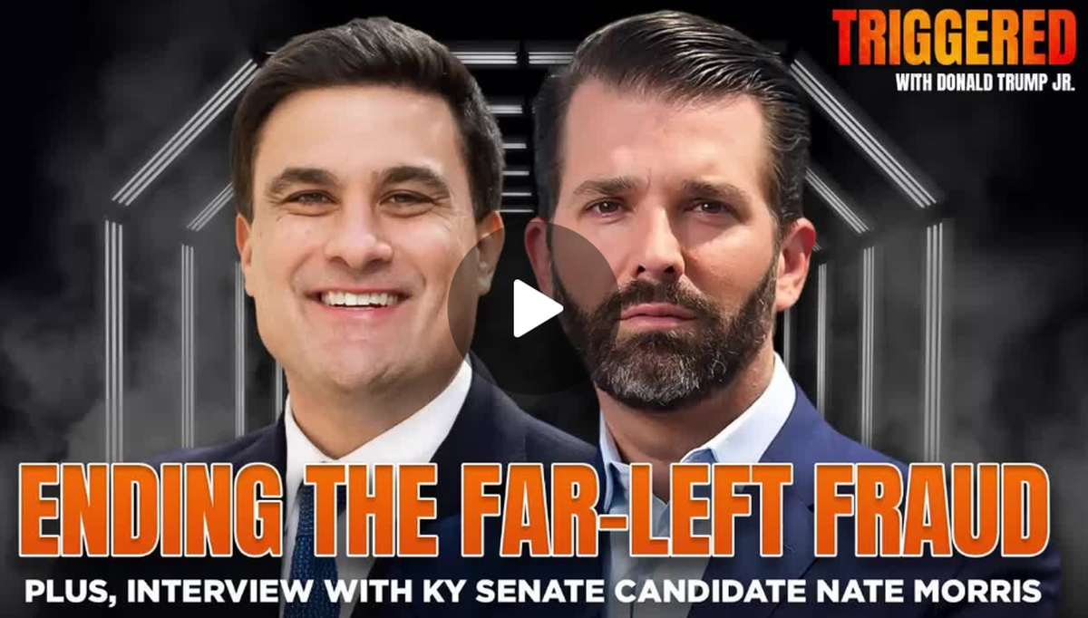 A screenshot of the waiting screen for Donald Trump Jr.’s podcast “Triggered.”