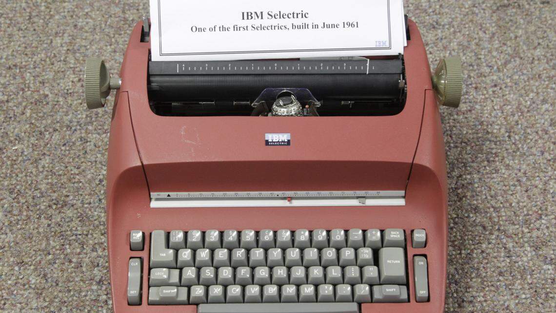 The Lexington History Museum has the full line of IBM typewriters courtesy of a Lexmark donation more than a decade ago. 