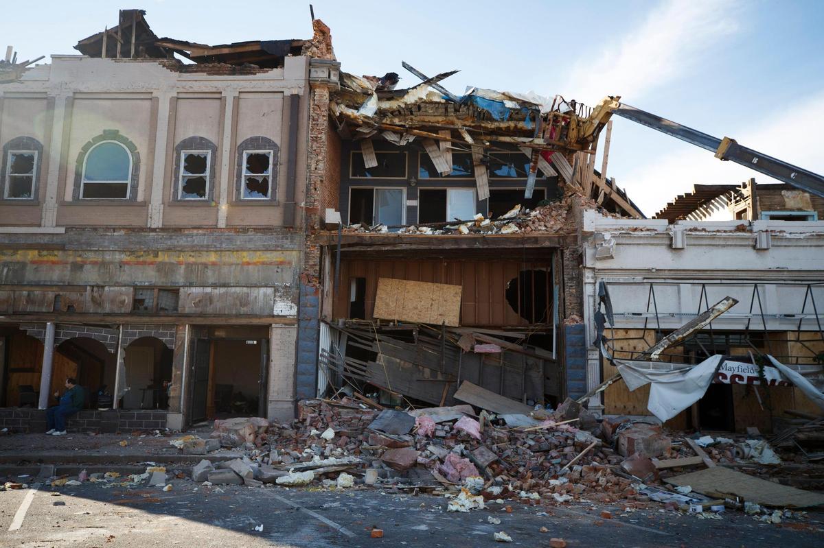 The former Yahweh Baptist Church on 7th Street in Mayfield, Jan. 5, 2022.