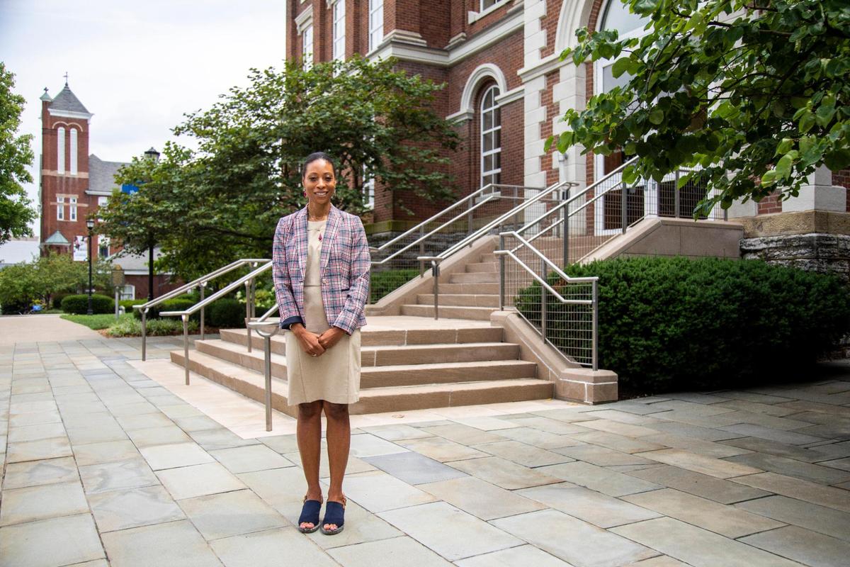 Professor DeShana Collett, the faculty senate President at the University of Kentucky in Lexington, Ky., Wednesday, July 27, 2022.