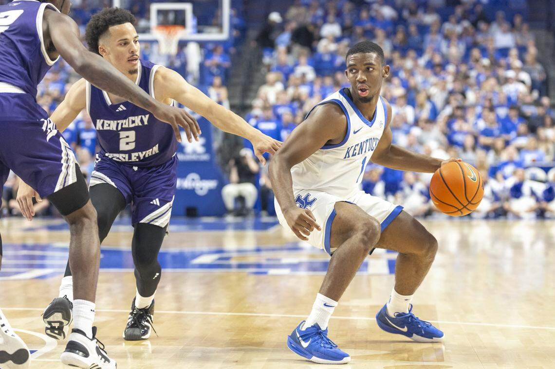 Lamont Butler had 11 points, six rebounds, six assists and six steals in UK’s first exhibition game against Kentucky Wesleyan last week.