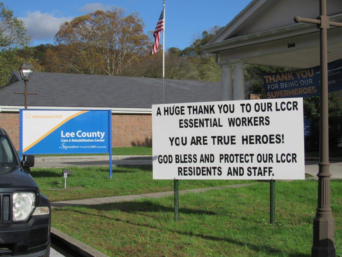Lee County Care & Rehabilitation Center in Beattyville had a spike in COVID-19 cases in October.