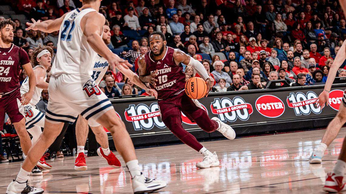 Eastern Kentucky junior Devontae Blanton led the Colonels with 23 points on Thursday night in EKU’s season-ending loss at Liberty in the ASUN Tournament semifinals.