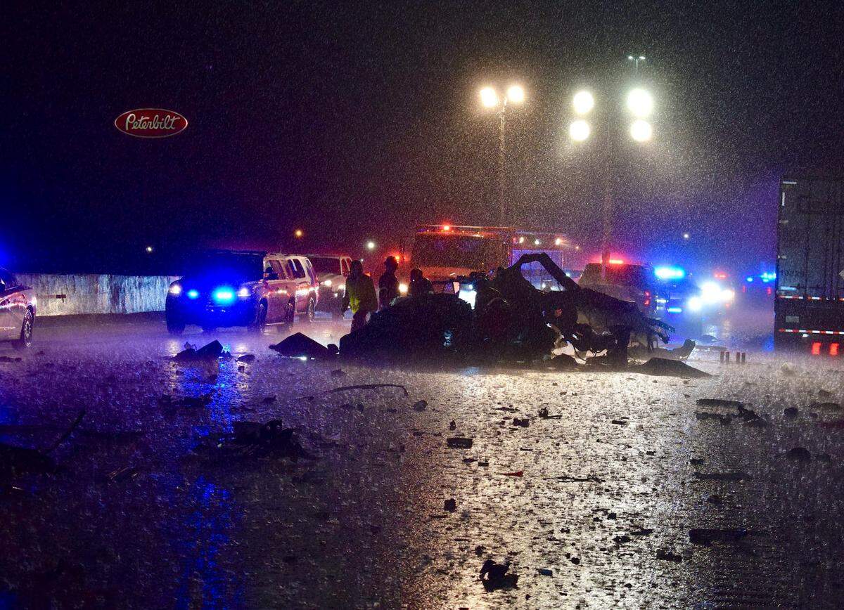 Three people were killed after colliding head-on with another vehicle on I-75 in London, Ky. on July 25, 2022.