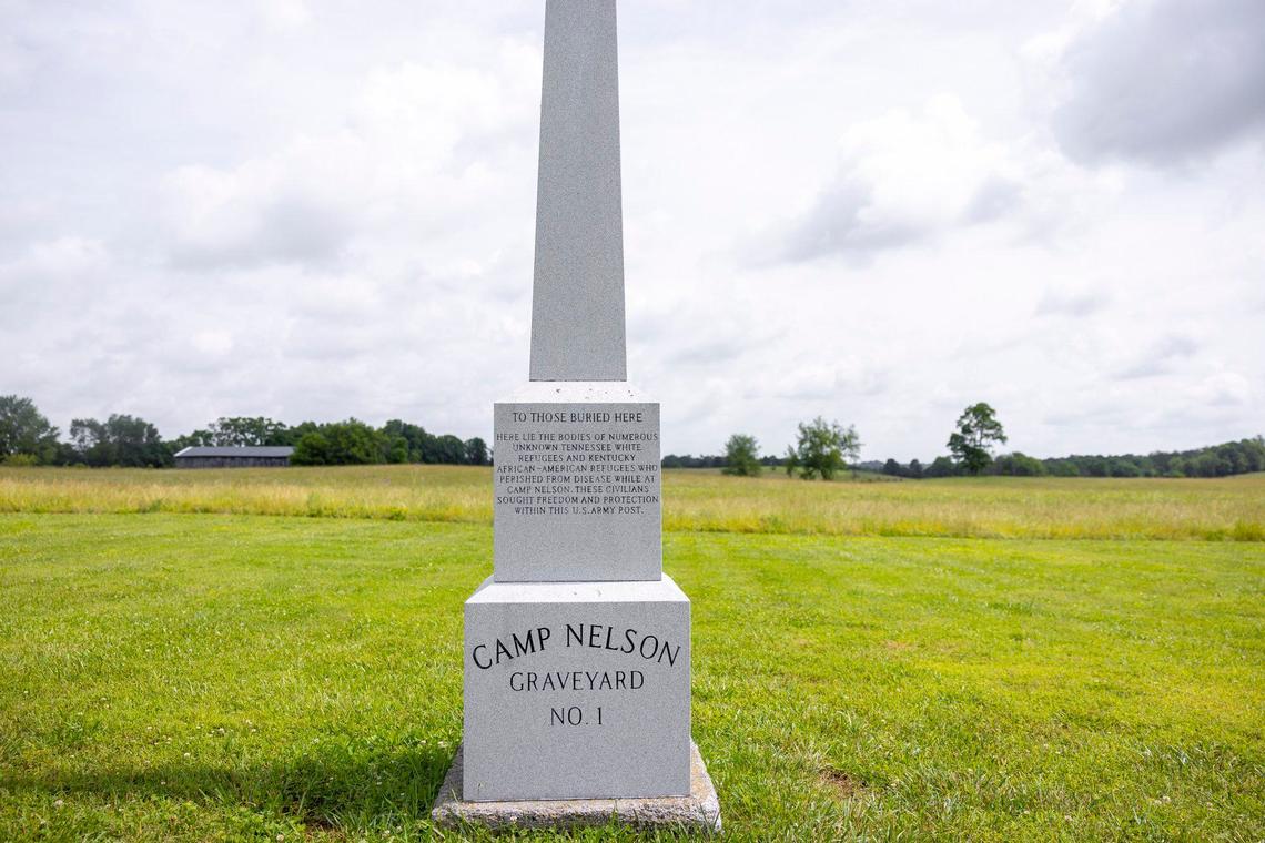 A moment for Graveyard No. 1, where soldiers and civilians were buried at Camp Nelson National Monument in Nicholasville, Ky.