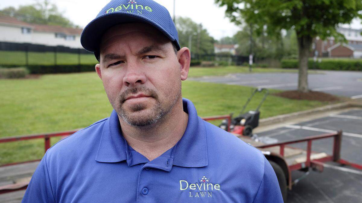 Eddie Devine, owner of Harrodsburg-based Devine Creations Landscaping, said the Trump administration's clampdown on H-2B guest worker visas threatens to put him out of business. He says it has been years since he could find enough legal local workers to mow and tend landscapes for his customers.