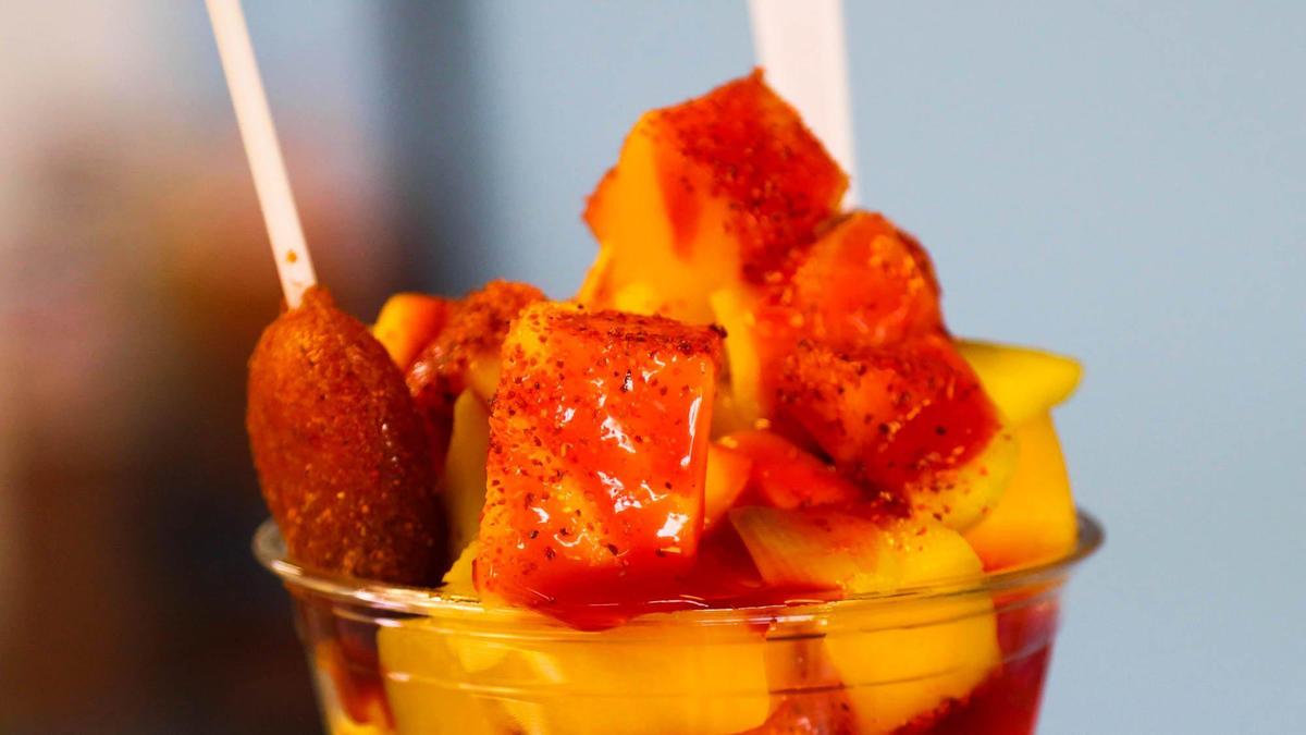 The Mangonada served at El Lounge ice cream shop on Alexandria Dr. March 19, 2021.