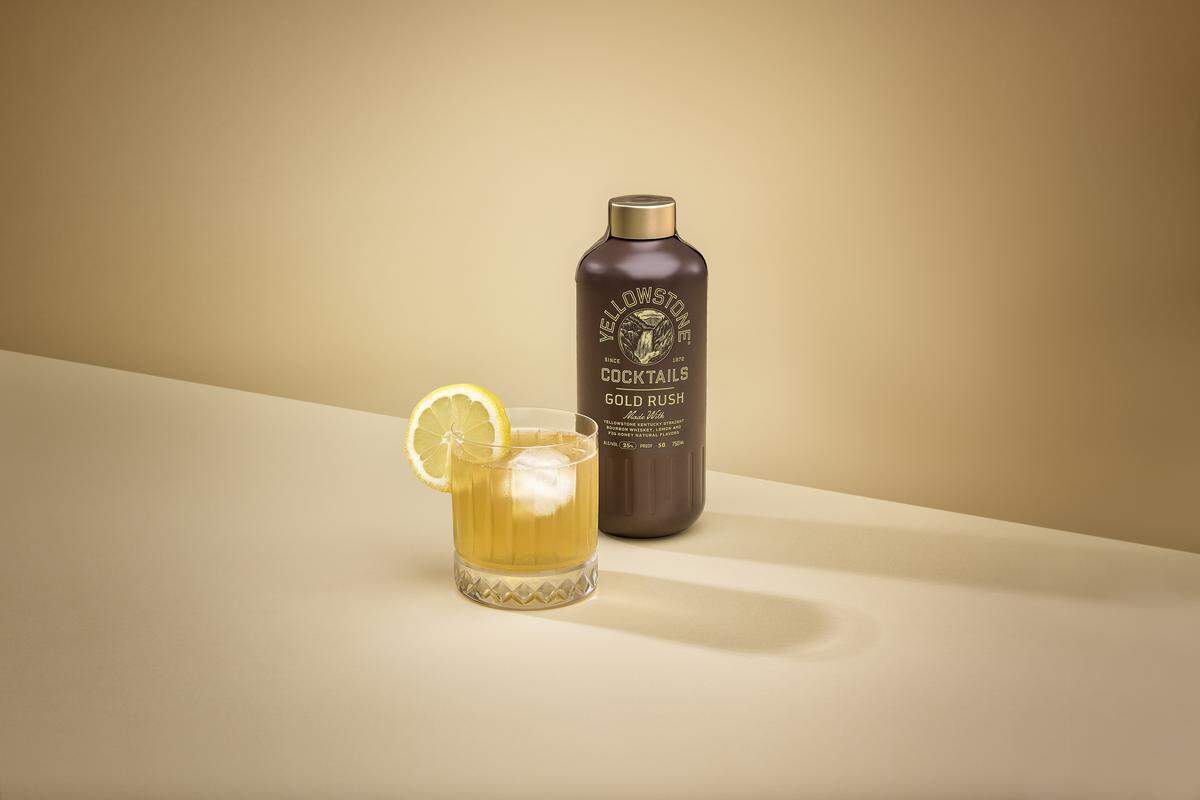 Yellowstone’s ready-to-pour line has three cocktails including the Gold Rush, made with Yellowstone bourbon and fig honey for extra flavor.
