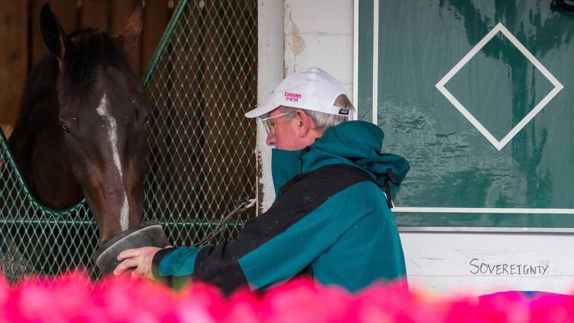 Sovereignty’s connections soak in Kentucky Derby win, but undecided on Preakness