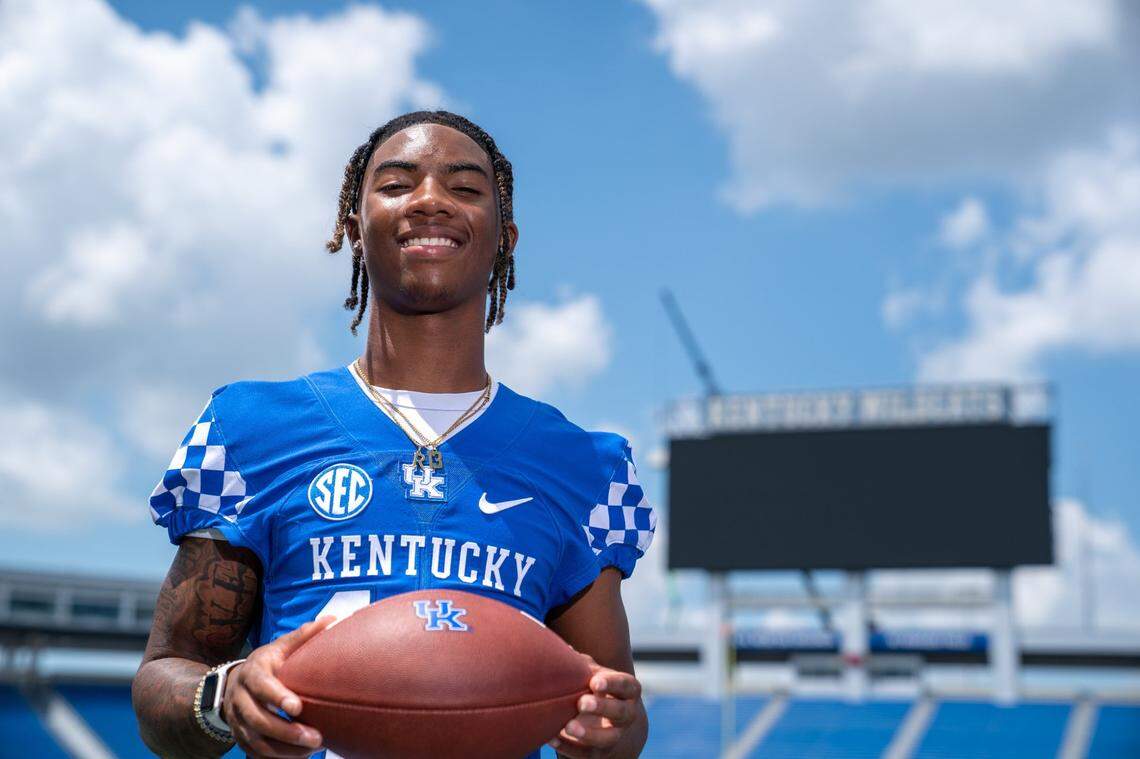 Wide receiver Jordan Anthony did not catch a pass in one season playing for Kentucky football, but he broke multiple freshman records while running for the UK track team.