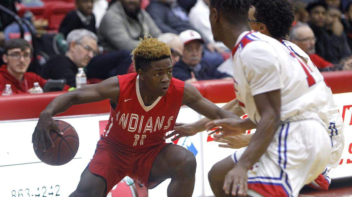 Zion Harmon won a state title as an eighth-grader at Bowling Green and now plays for Marshall County High School.