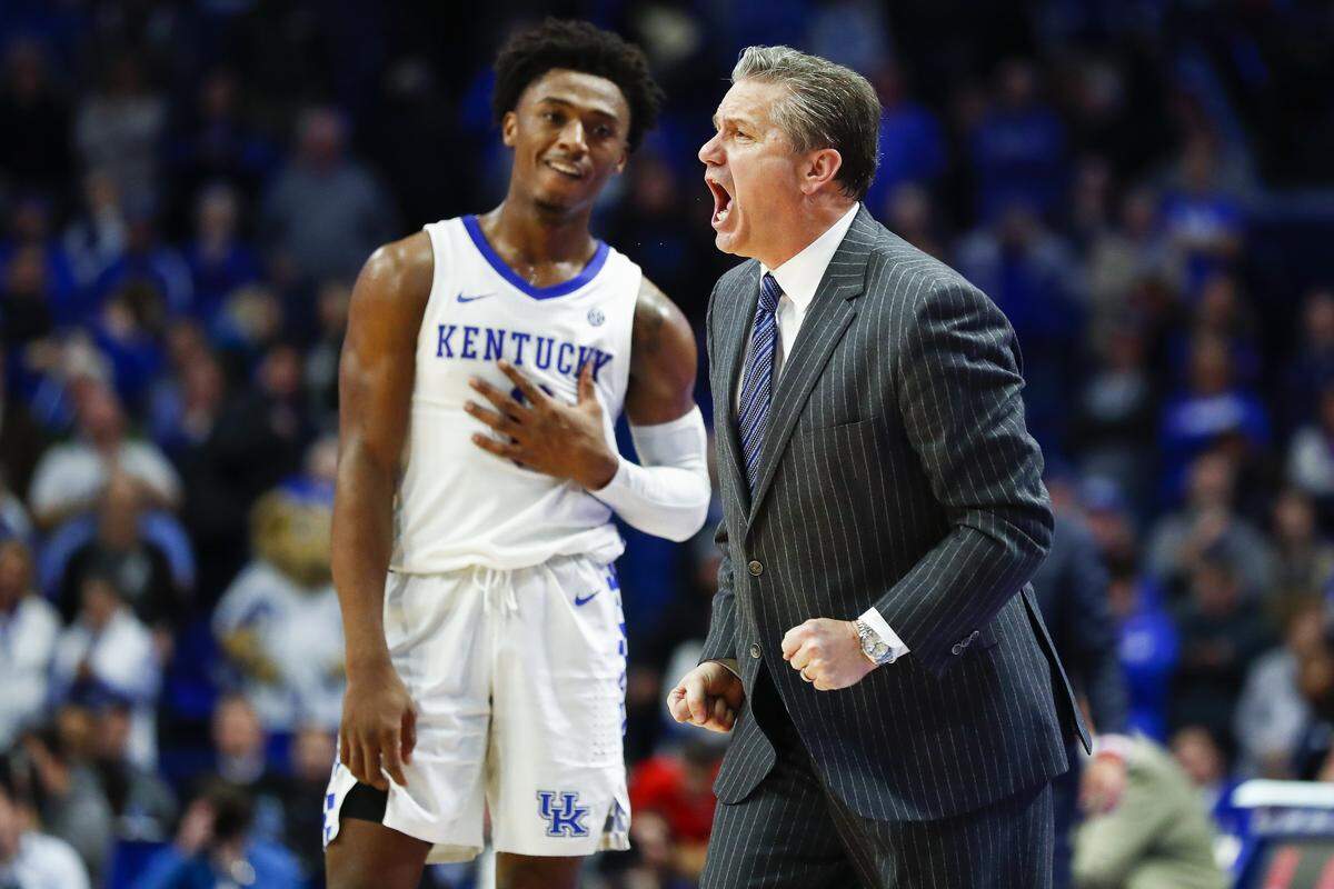 Kentucky guard Ashton Hagans (0) had 23 points, five rebounds, nine assists and four steals in the Wildcats’ 89-79 win over Georgia on Tuesday.