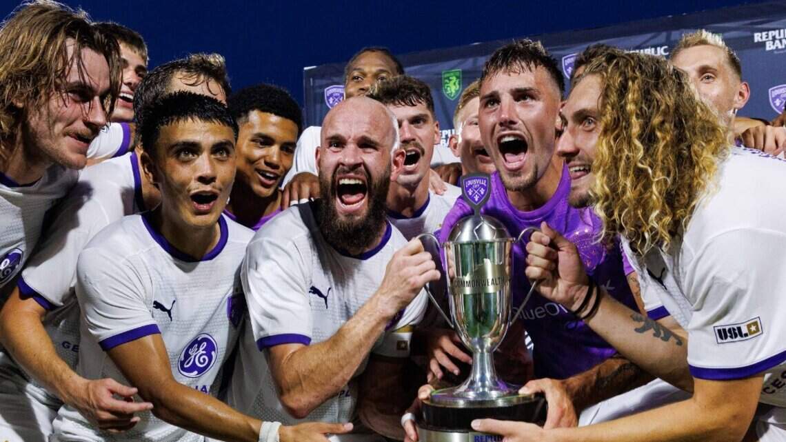 Louisville City scores late goal to beat Lexington in Kentucky soccer rivalry