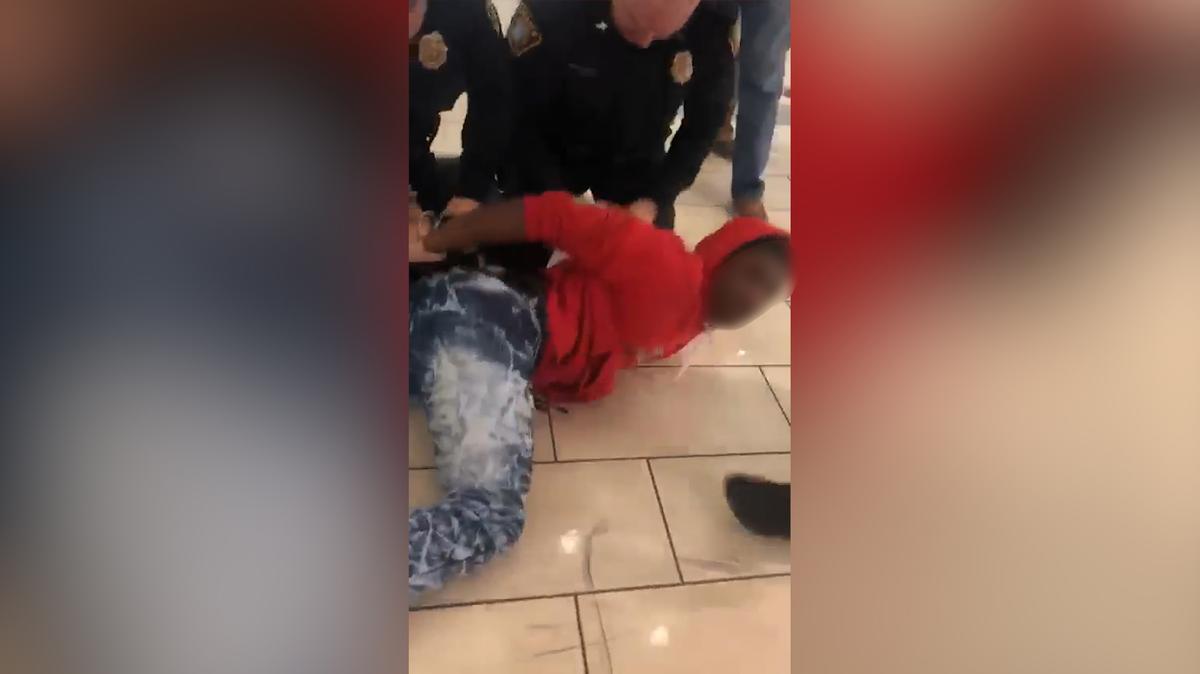 A video of the arrest of a juvenile at Fayette Mall was shared on Facebook after it was posted by his father.