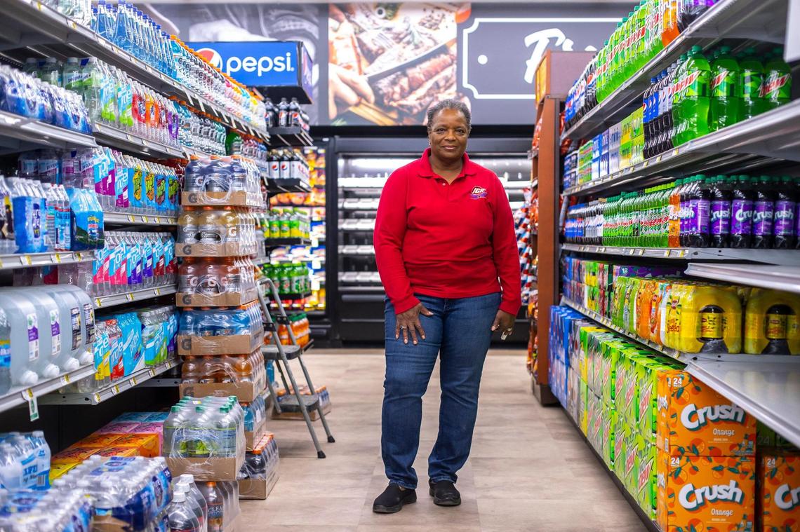Christon worked her whole life at the IGA, first as a cashier, then as the owner with her husband, Arthur. “Things get better,” she said Thursday. “Day by day we heal.”