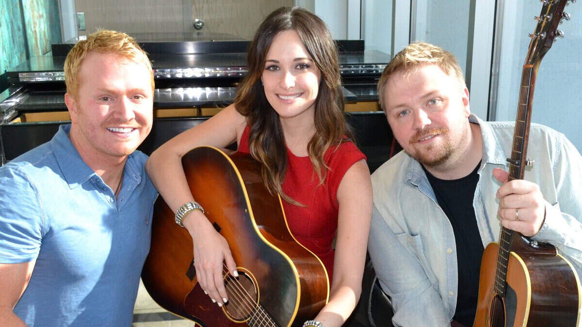 Josh Osborne, right, who grew up in Pike County, is nominated for a songwriting Grammy with Shane McAnally and singer Kacey  Musgraves for her breakout country single, Merry Go Round. 