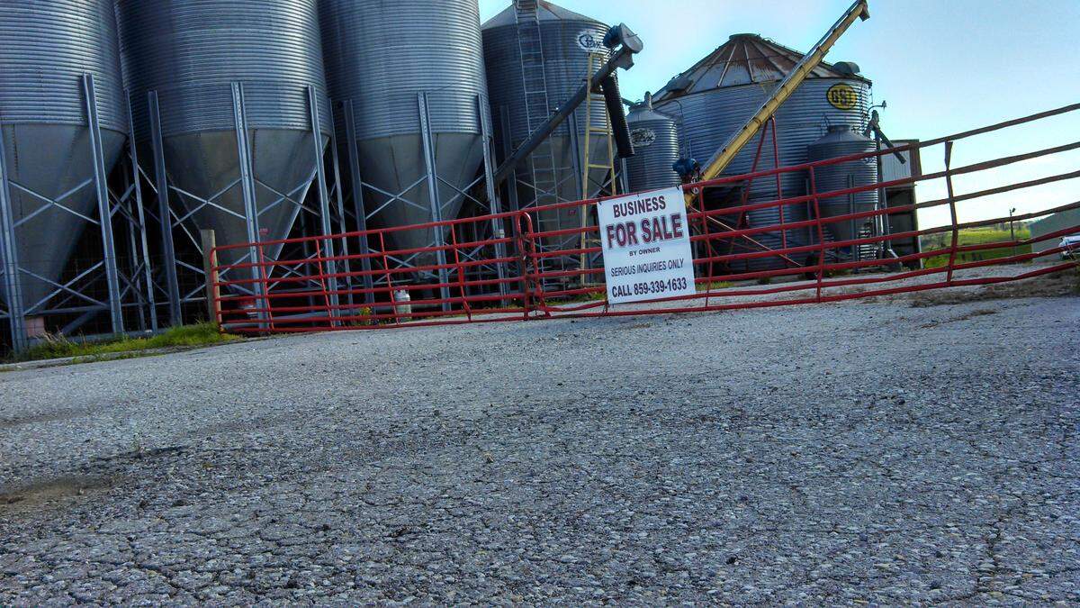 The now-empty storage sheds and silos at Bluegrass Agricultural is a constant, painful reminder for Pam and Mike Oakley of the accident that took their son’s life.