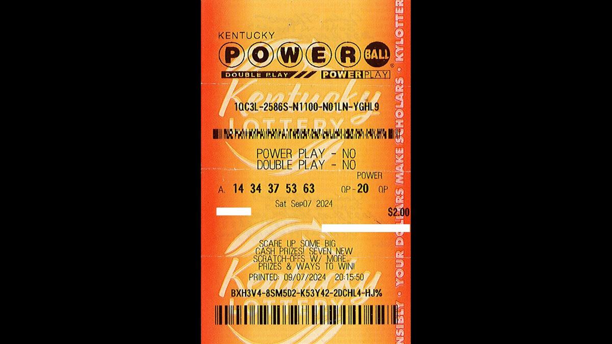 A Lexington, Ky., man won $50,000 in a Sept. 7 drawing from this Powerball ticket, the Kentucky Lottery reported Friday.