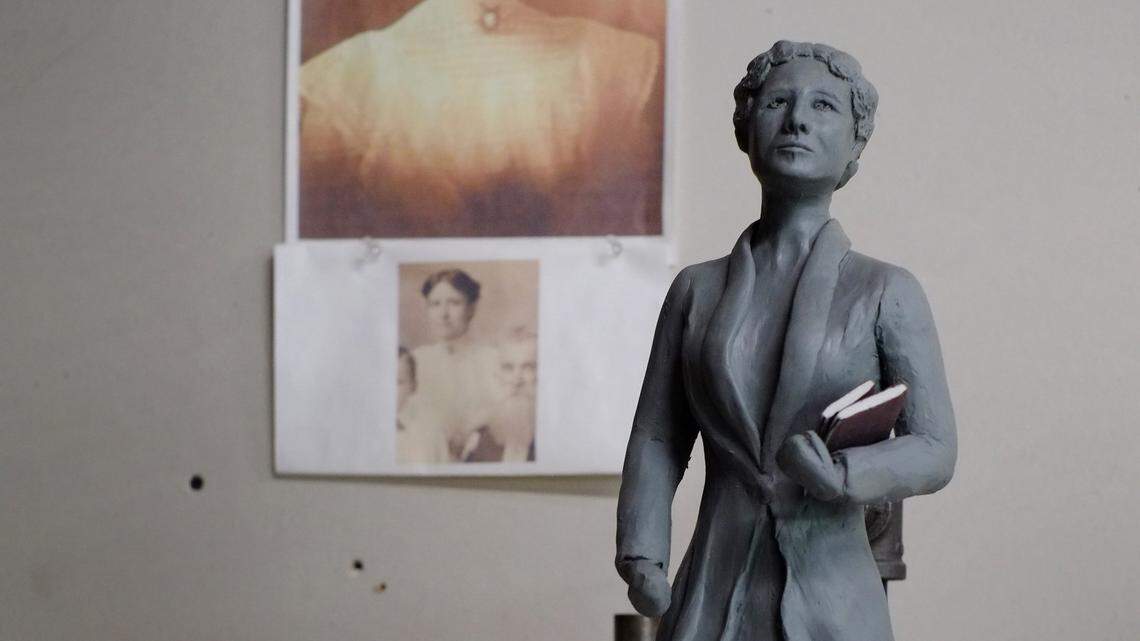 Sculptor Amanda Matthews, who wants to wants to see more statues honoring Kentucky woman, created a model for a statue of Nettie Depp. She was a pioneering educator in the early 20th century and a great-great-aunt of Matthews and actor Johnny Depp. 