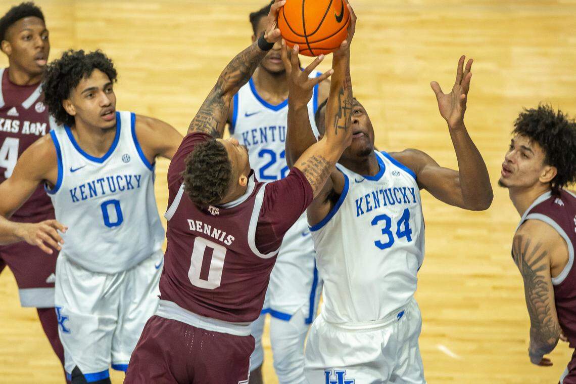 Oscar Tshiebwe has totaled more than 15 rebounds in a game six times this season -- 18 against Michigan State, 16 vs. UCLA, 19 at Missouri, 16 against LSU, 24 vs. Georgia, and 17 against Texas A&M.