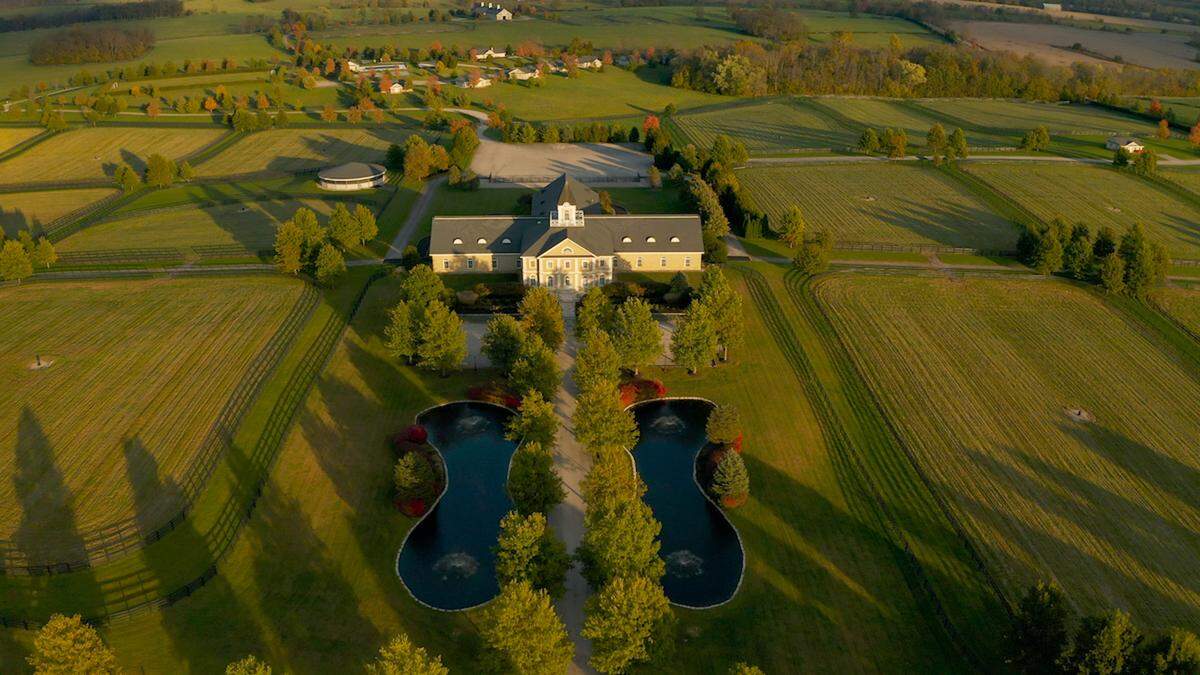 Adena Springs, a 2,300-acre horse farm outside Paris, has been listed for sale since November of last year, but only now has an asking price been revealed.
