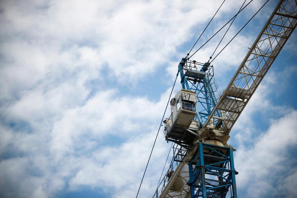 The 220-foot tower crane is one pair of the two which helped construct downtown Lexington’s City Center.