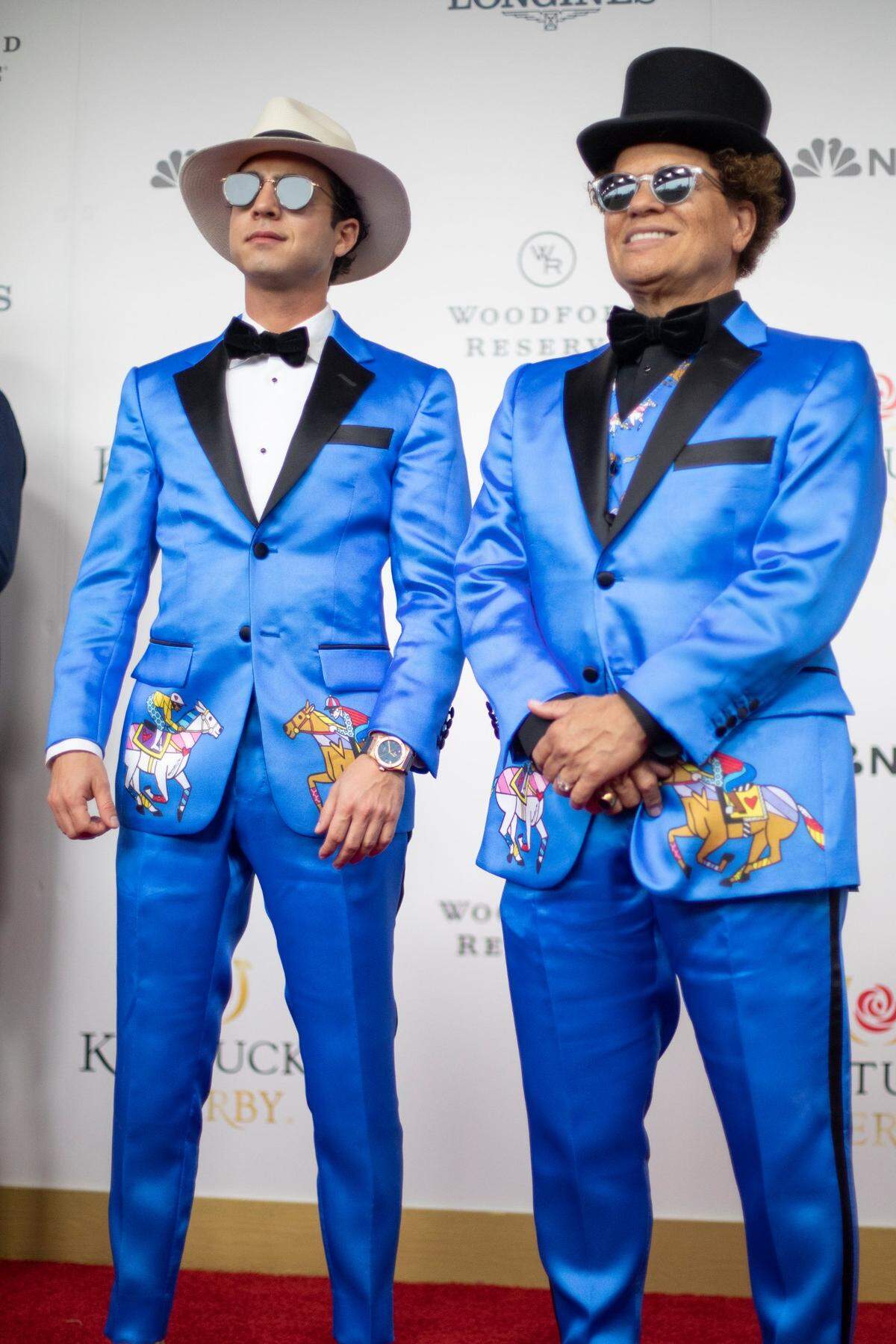 Artist Romero Britto takes to the red carpet at Churchill Downs before the start of 149th Kentucky Derby in Louisville, Kentucky on Saturday, May 6, 2023.