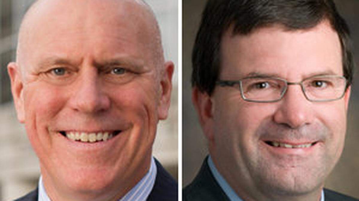 David Blackwell, left, and Tim Tracy