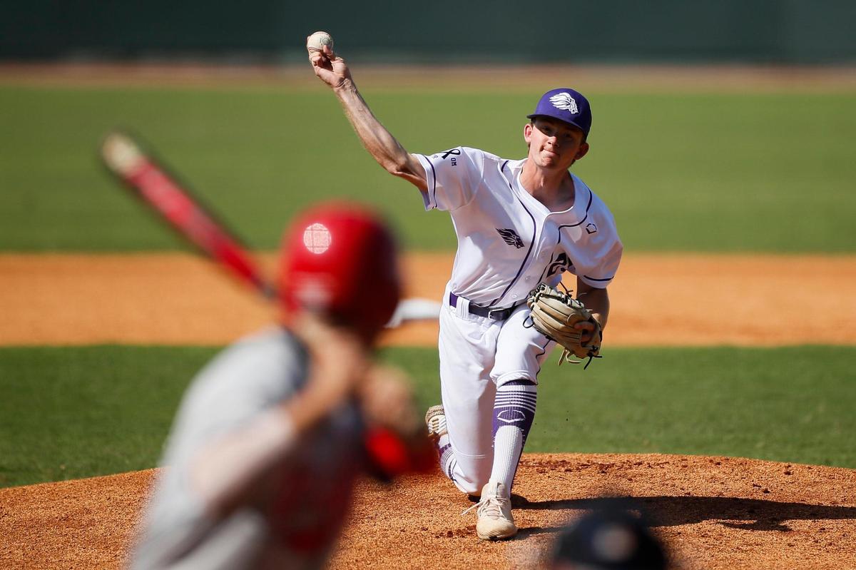 Lyon County’s Austin Long pitched a complete game Thursday, allowing four hits, two runs and one walk while striking out eight.