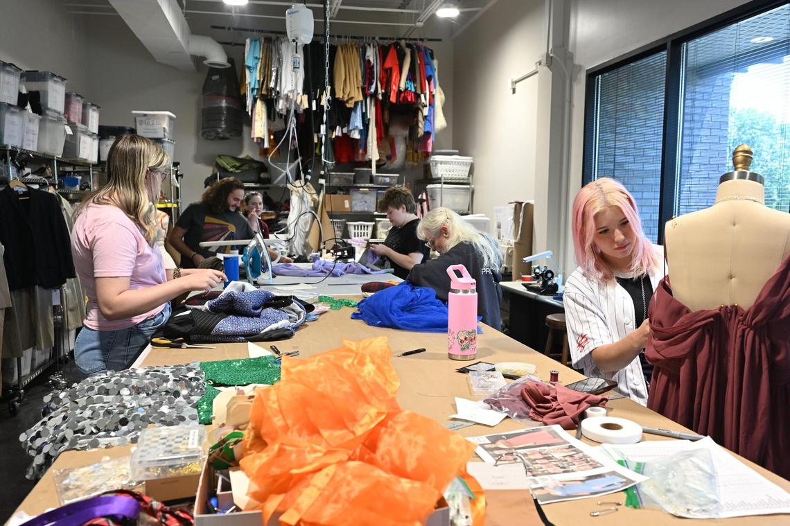 The Lexingtoin Theatre Company’s new headquarters on Alexandria Drive includes an active costume shop, making costumes for the company’s shows.