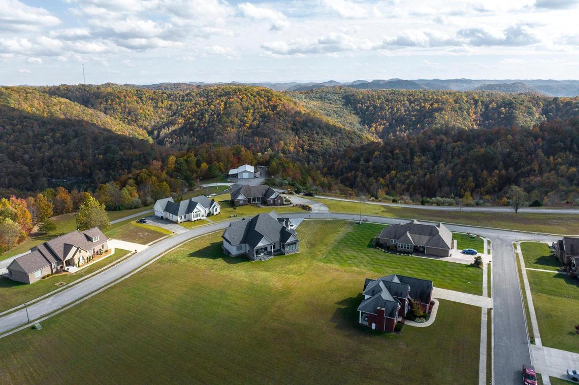 Homes at The Meadow in Knott County, Ky., are located on a former strip mine.